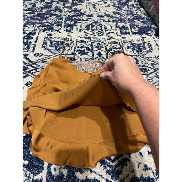 Free People Turn It On Sequined Layered Cami - Picture 5 of 13